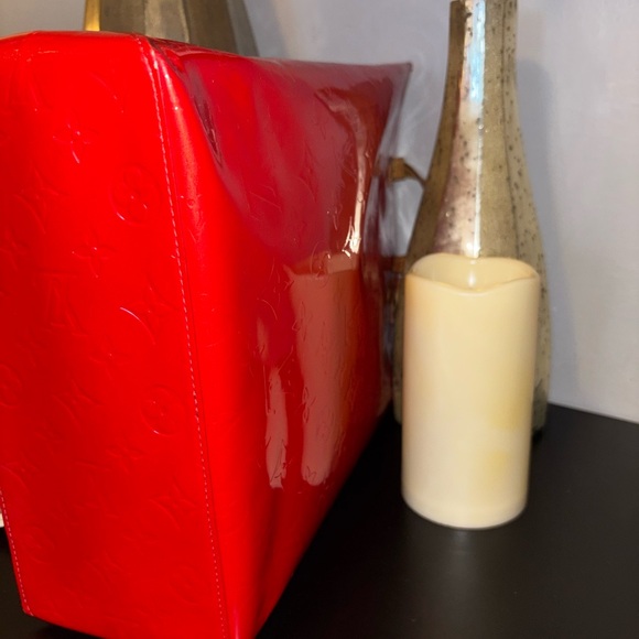 Louis Vuitton Red Tote Bag-W/COA - Picture 9 of 11